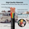 YDDECW 6 Way Heavy Duty 25FT 100% Pure Copper 6