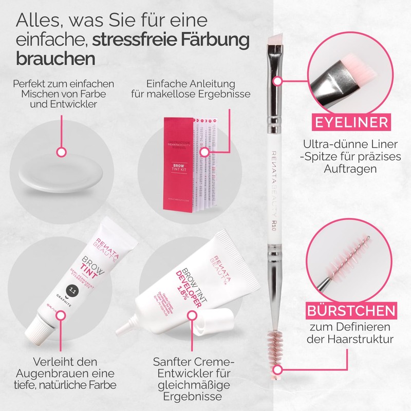 RB RENATA BEAUTY Eyebrow Colour Set - Eyebrow Dye at