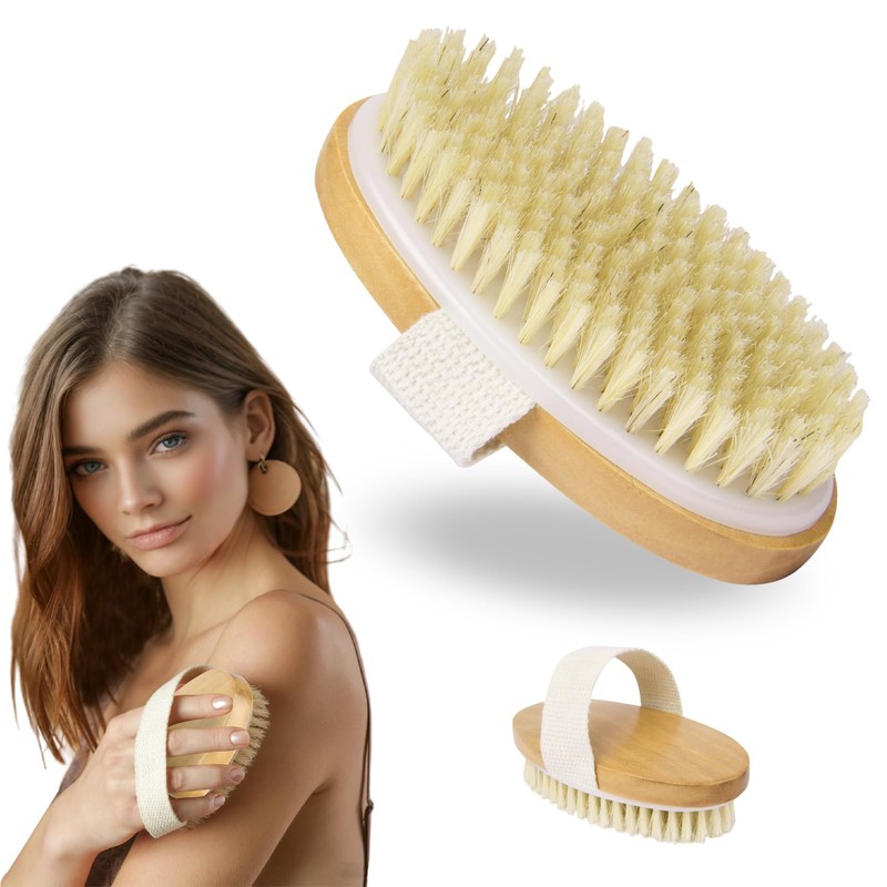 URAQT Dry Brush, Back Brush, Massage Brush, Body Dry Brush