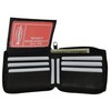 Marshal RFID Blocking Soft Premium Leather Zip-Around ID Bifold Wallet
