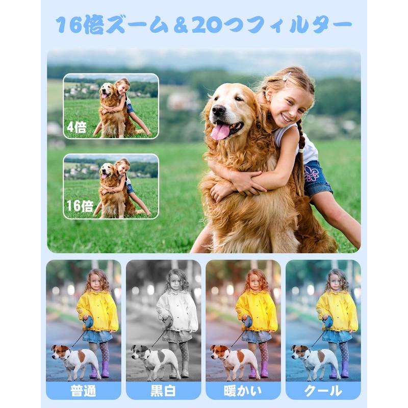 CAMKORY 4K Digital Camera, 48 Megapixel 4K Video Resolution, Autofocus,