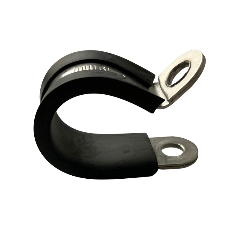 On1shelf Rubber Lined P Clips Hose Pipe Clamp Stainless Steel