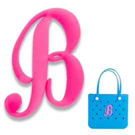 IKSII Charms for Bogg Bag Letters Rubber Beach Bag Accessories for Tote Bags Bogg Bag with Alphabet Letters (B)