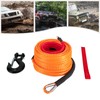 3/8'' x 100ft Synthetic Winch Rope with Hook, 23,809 LBS