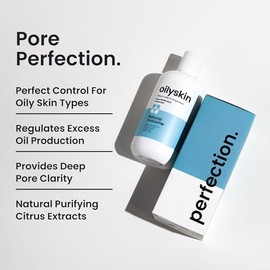 natural outcome Limpiador de piel grasa | Lavado facial diario con control de aceite | Gel limpiador hidratante de poros no grasos con extractos de cí
