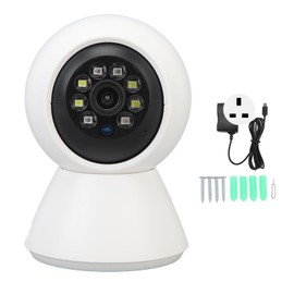 Baby Security Monitor Wireless 360 Degree Intelligent 2 Way Audio Baby Camera 100‑240V UK Plug
