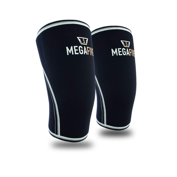 MEGAFIVE Knee Support, Breathable and Non-Slip Knee Pads for Both Legs Left and Right for Running/Jogging/Crossfit/Joint Pain Prevention (XL)