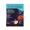 Four O'Clock Organic Fairtrade White Tea Ginger Lychee, Non-GMO, Kosher,