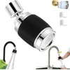 Splash Proof Booster Swivel Kitchen Filter Tap,360 Rotation Faucet Sprayer,