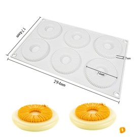 mostsom - Molde de silicona para hornear, molde de donas antiadherentes, moldes de silicona sin BPA, moldes de donas de silicona para hornear, moldes de donas de silicona, molde para hornear donas