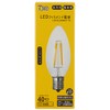 東京メタル工業 東京メタル LED電球 シャンデリア電球タイプ 40W形相当 電球色 口金E17 LDC4LC40WE17-T2-10SET