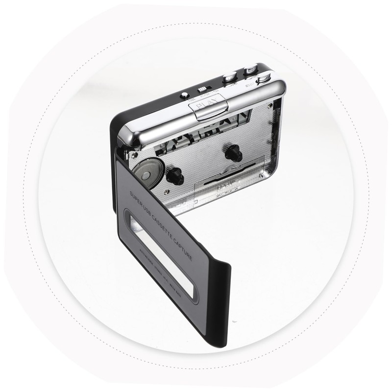Operitacx High Fidelity Portable USB Cassette Tape Converter Compact Music