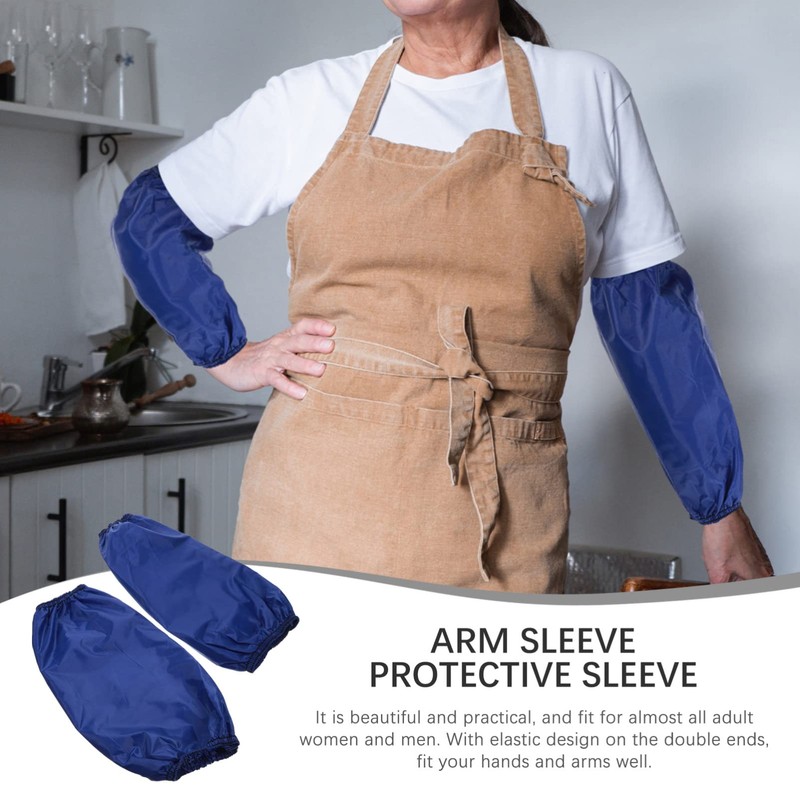 Healifty 1 Pair Waterproof Oilproof Arm Sleeves Covers Oversleeves Sleevelets