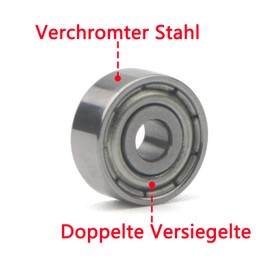 Unxuey 3x10x4mm Deep Groove Ball Bearing Model Roller Skate Bearing Repair Parts 623ZZ 623Z 80023 Pack of 10