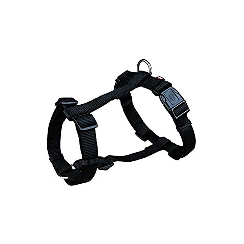 Trixie 20341 Premium H-Harness M-L:52-75 cm/20 mm Black
