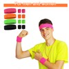 Pack of 12 Children's Sweatbands, Sweatband, Wrist Headband, Neon Set,