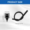 4PCS Wiper Blade Refill, Universal Car Accessories, 16" Adjustable Size
