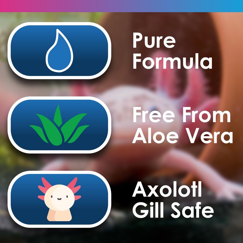NT Labs AxoSafe For Axolotl Aquariums, Removes Chlorine, Halogens, Chloramine,