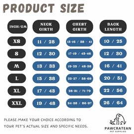 Pawcratean Dog Raincoat, Water Resistant, Adjustable, Cool Design (Dark Blue, XX-Large)