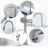 SinLoon Kitchen Faucet Sponge Holder, Sink Caddy Organizer, Space Aluminum