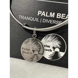 Alex and Ani "Palm Beach" Russian Silver Expandable Bracelet NWT, Box + Card