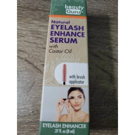 Beauty Guru Natural Eyelash Enhance Serum With Castor Oil. 0.27 Fl oz