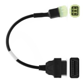 Goliton Diagnosekabel-Adapter, 6-polig auf 16-polig, kompatibel mit Kawasaki-Motorrädern auf Kline/Can-Bus, Motorrad, OBD-Diagnose-Scanner-Lesegerät