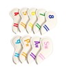 9pcs/set PU Waterproof Golf Club Iron Cover with Numbers Thickening