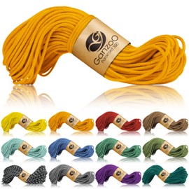 Ganzoo Paracord 350 Rope, Nylon Polyester, 2.5 mm, Type 1, 30 m, Outdoor Cord, All-Purpose Rope, Rigging for Bracelet, Dog Collar, Dog Lead Knotting, Camping Survival, Mandarin