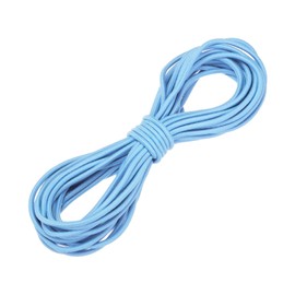 sourcing map Bungee Cord Elastic Cord Heavy Stretch String Rope 5/32" 11 Yards (4mmx10m) Elastic String for DIY Sewing Outdoor Camping Tie Down Hook Strap,Light Blue