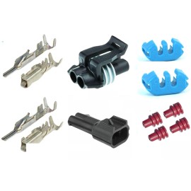 MJM NATIONAL METRI-PACK 150 SERIES 2 CONDUCTOR CONNECTOR SET  OR KIT 18-16 GA.   5 PACK