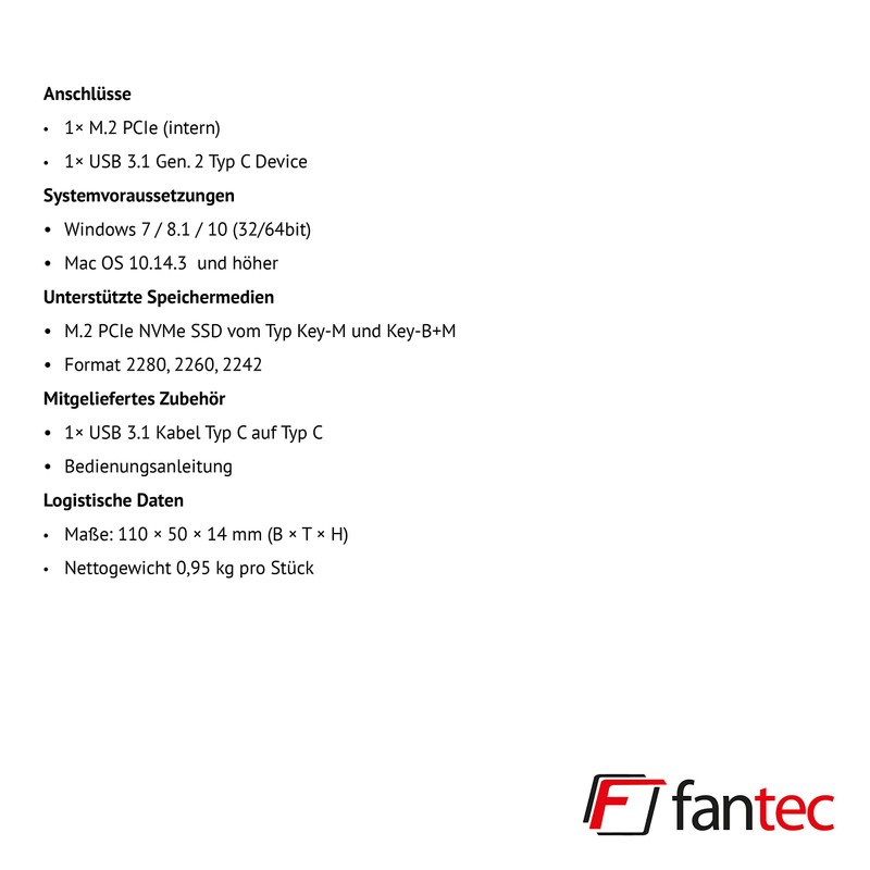 FANTEC DB-R 35 DUE schwarz 2TB (2x 1000GB)