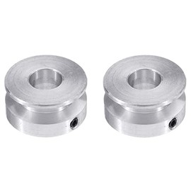 Single Groove Pulley, Aluminum Alloy Single Slot Groove Pulley, Fixed Bore Pulley Wheel For Motor Shaft 6mm Belt Pulley Block (6mm)