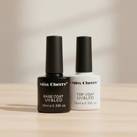 Base Y Top Coat Miss Cherry Uvled Duo De 10ml