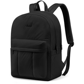 LOVEVOOK Backpack Women's Puffer Laptop Backpack Waterproof School Backpack Teenager Girls School Bag Backpack Women Work Bag Daypacks Travel Backpack for School University Travel, black, Casual