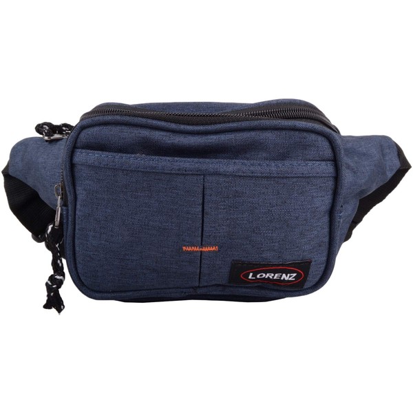 Mens/Ladies Soft Polyester Bum Bag/Waist Bag with Multiple Pockets -
