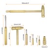 sourcing map 6 in 1 Mini Multifunction Copper Hammer and