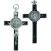 St. Benedict Crucifix with Round St. Benedict Medal Inlay with