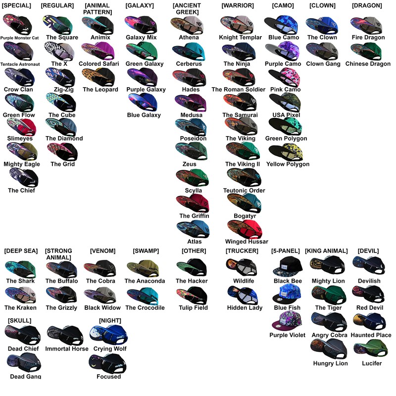 Capiche [99+ Variations] Snapback Cap Men's Cap - Baseball -