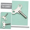 DOITOOL 4pcs Steel Clock Winding Keys Clock Repair Winding Tools