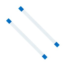 Mcbazel 2-Pack botón de encendido de 12 pines Flex Ribbon Cable de carga placa flexible cable de reemplazo para PS4 Controlador