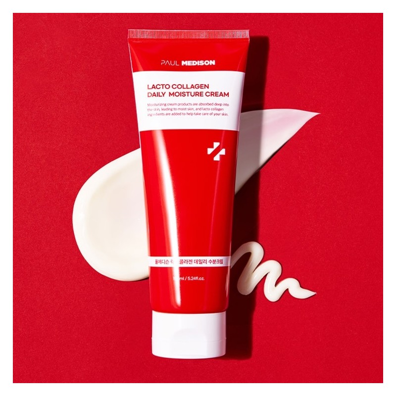 Paul Medison Lactocollagen Daily Moisturizing Cream 155ml, 5 Foam Cleansing