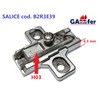 GAMOBIFER Kreuz H03 REG Hinge for Doors 2 Bases 2