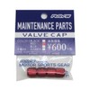Rays New logo aluminum valve cap set Red anodized 4