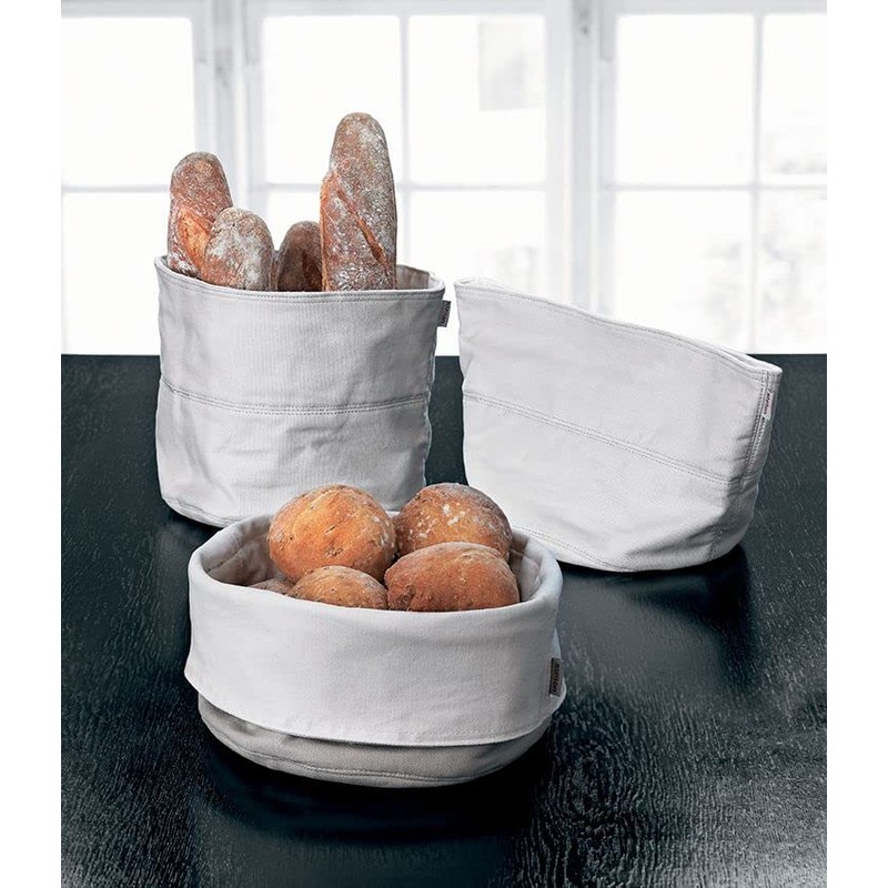 Stelton 1323 bread bag, sand / white, cotton, white, 23