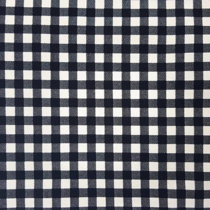 Handmade Workshop FUJITA Lunch Bag, Black x Gingham Checkered Pattern,