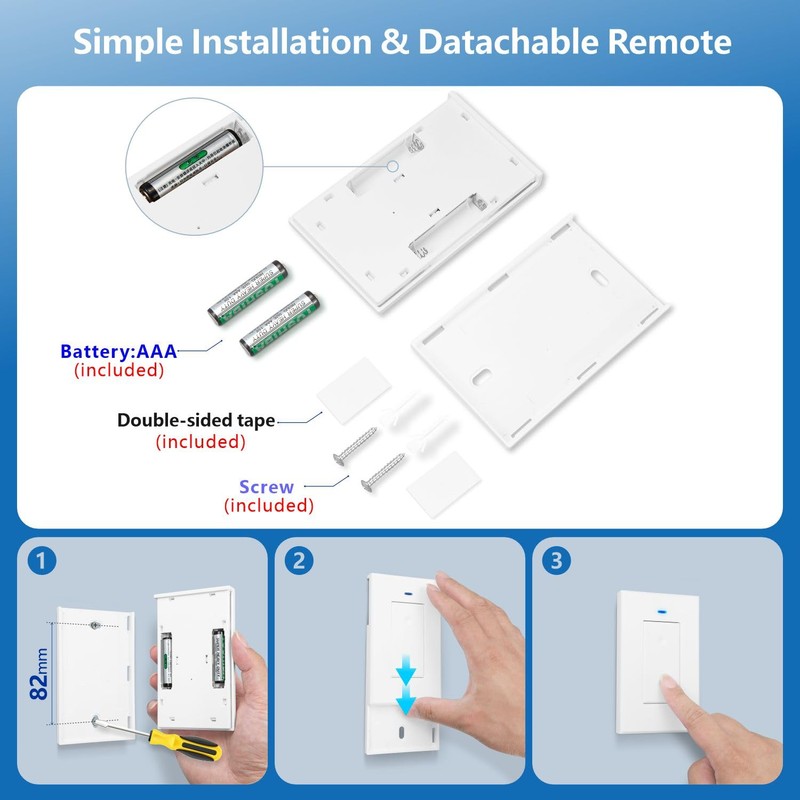 DieseRC AC 110V 120V 220V 240V Wireless Remote Control Light