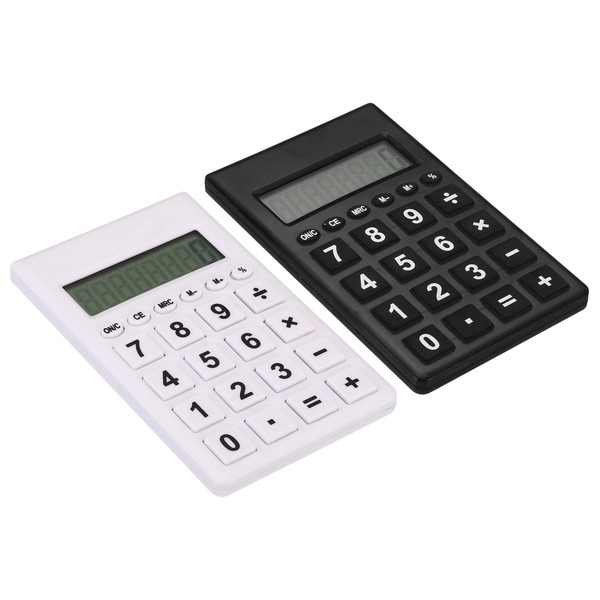 PATIKIL Desktop Calculator, 2 Pack Large 8 Digit LCD Display
