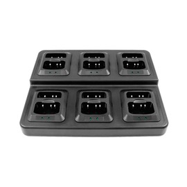 Midland® - BGC200 Gang Charger - Charge up to 6 Midland® BR200 Business Two-Way Radios Six Spare Batteries at Once - BizTalk Charger for Ranches Farms Schools Churches- Radios - Batteries Not Included