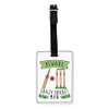 Gift Base Beware Crazy Cricket Man Visual Luggage Tag with